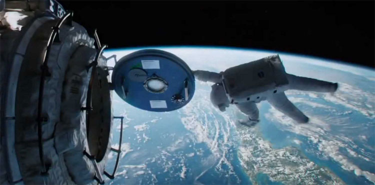 Gravity movie in space